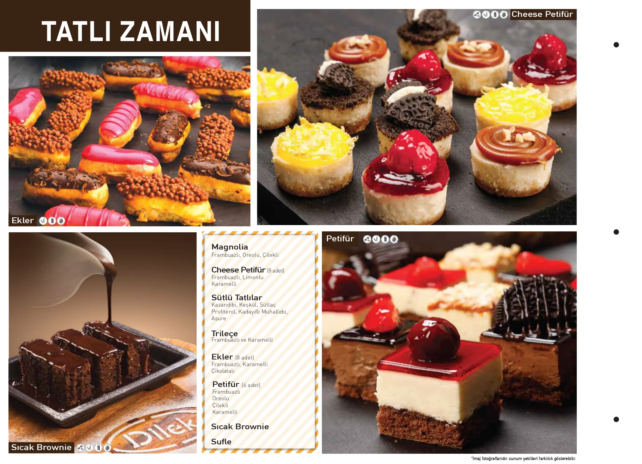 Dilek kafe ve restoran menüsü sayfa 27