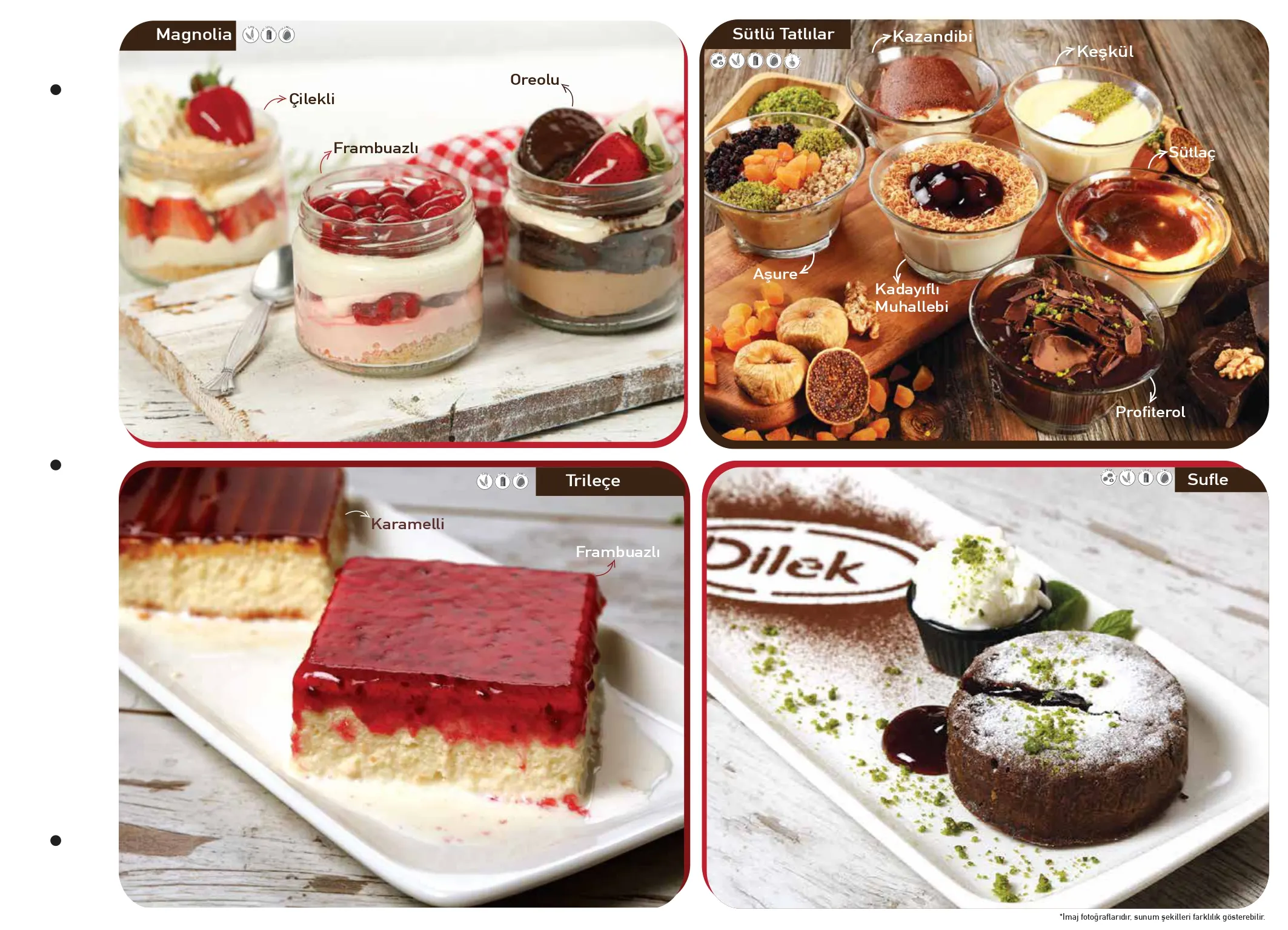 Dilek kafe ve restoran menüsü sayfa 28