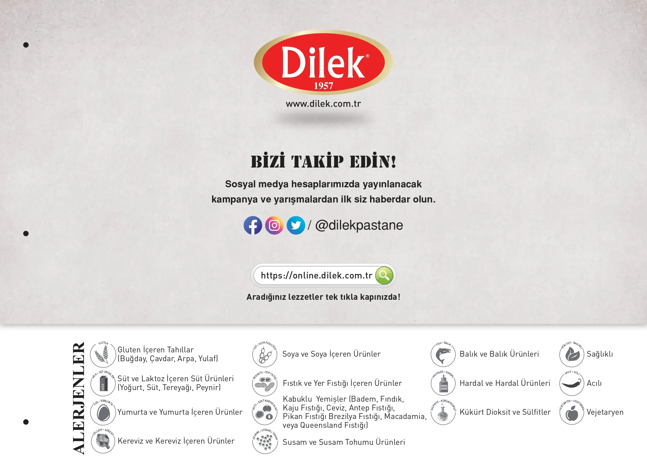 Dilek kafe ve restoran menüsü sayfa 36
